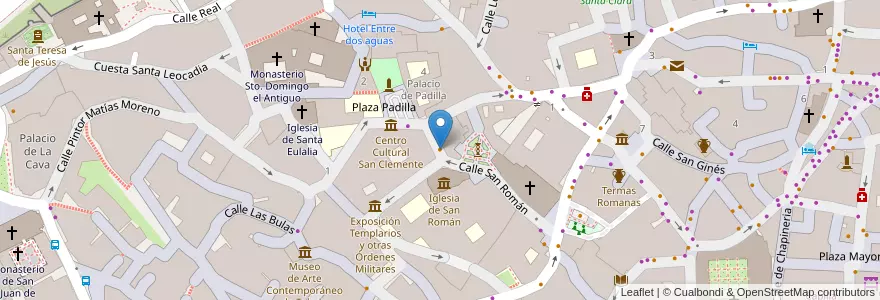 Mapa de ubicacion de Pub Medieval en Espanha, Castela-Mancha, Toledo, Toledo, Toledo.