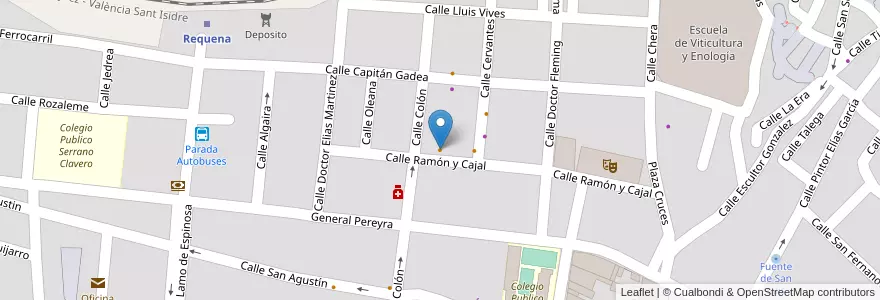 Mapa de ubicacion de Pub Stylo en スペイン, バレンシア州, València / Valencia, La Plana De Utiel-Requena, Requena.