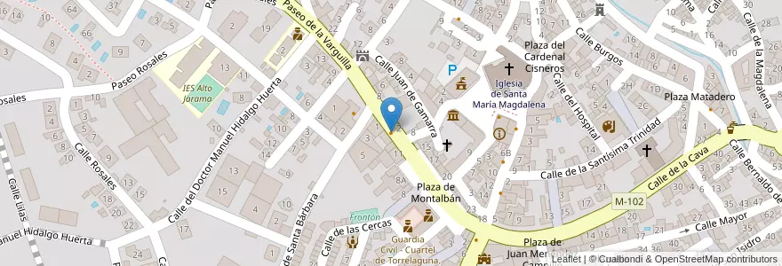 Mapa de ubicacion de Pub Suro en Spagna, Comunidad De Madrid, Comunidad De Madrid, Sierra Norte, Torrelaguna.