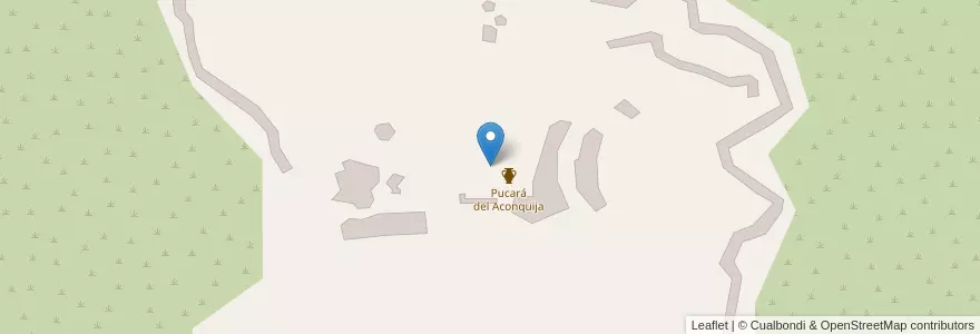 Mapa de ubicacion de Pucará del Aconquija en 阿根廷, Catamarca, Departamento Andalgalá, Municipio De Aconquija.