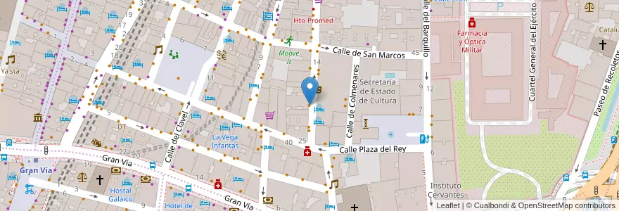 Mapa de ubicacion de Puccias en إسبانيا, منطقة مدريد, منطقة مدريد, Área Metropolitana De Madrid Y Corredor Del Henares, مدريد.