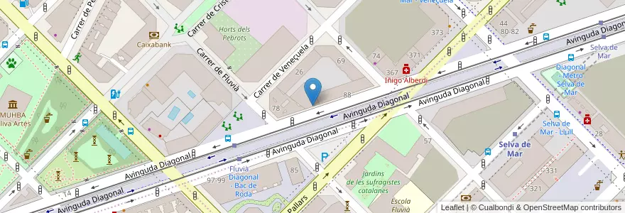 Mapa de ubicacion de PUE Proyecto Universidad Empresa en اسپانیا, Catalunya, Barcelona, Barcelonès, Barcelona.