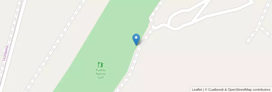 Mapa de ubicacion de Pueblo Nativo Golf en アルゼンチン, コルドバ州, Departamento Punilla, Pedanía San Antonio, Municipio De Villa Giardino, Villa Giardino.
