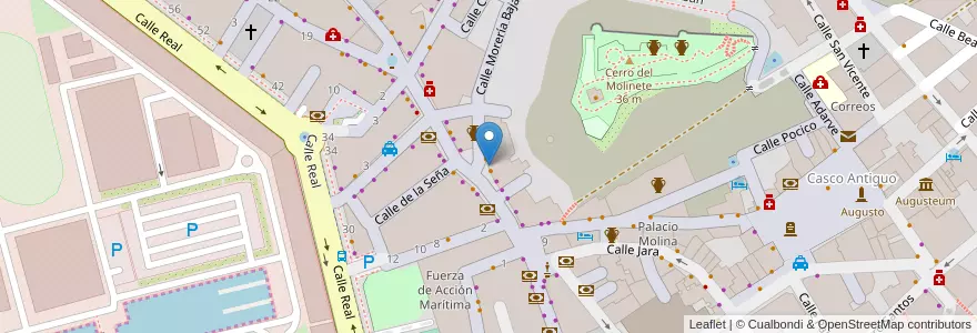 Mapa de ubicacion de Puerta 14 en Spanje, Murcia, Murcia, Campo De Cartagena Y Mar Menor, Cartagena.