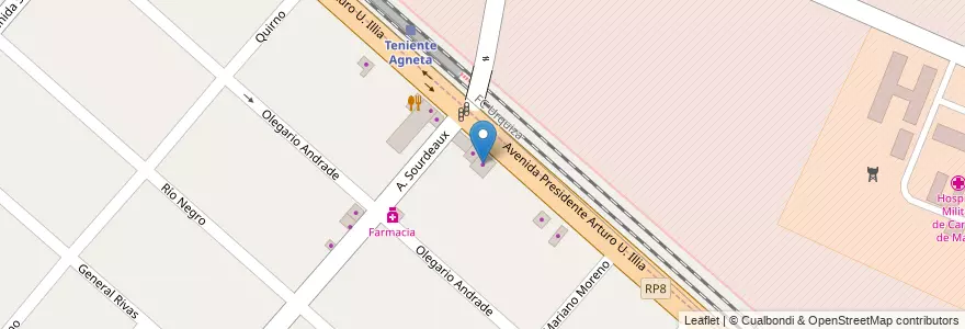 Mapa de ubicacion de Puerta 4 en Arjantin, Buenos Aires, Partido De San Miguel, Bella Vista.