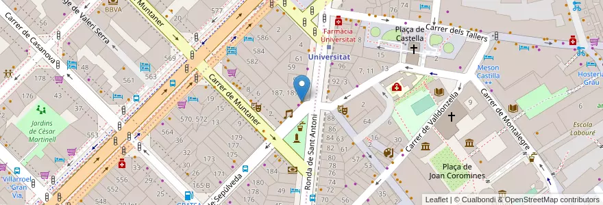 Mapa de ubicacion de Puerta de Europa en Испания, Каталония, Барселона, Барселонес, Барселона.