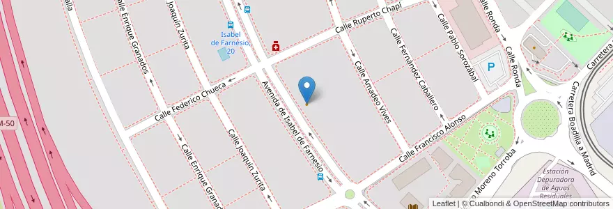 Mapa de ubicacion de Puerta de Sevilla en إسبانيا, منطقة مدريد, منطقة مدريد, Área Metropolitana De Madrid Y Corredor Del Henares, Boadilla Del Monte.