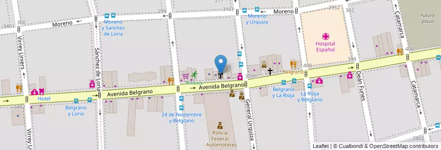 Mapa de ubicacion de Puerta del Cielo, Balvanera en الأرجنتين, Ciudad Autónoma De Buenos Aires, Comuna 3, Buenos Aires.