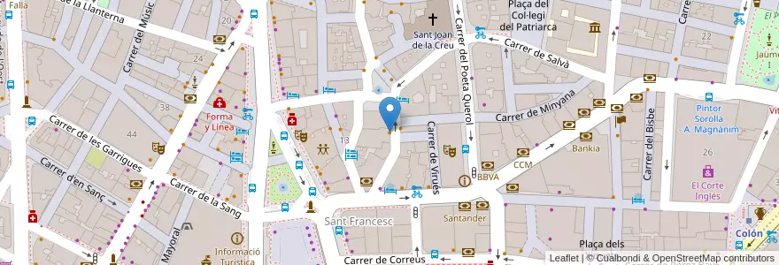 Mapa de ubicacion de Puerta Del Mar en Sepanyol, Comunitat Valenciana, València / Valencia, Comarca De València, València.
