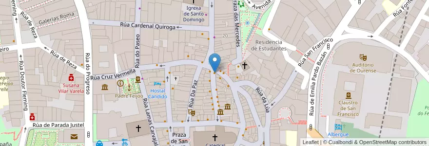 Mapa de ubicacion de Puerta Real en Испания, Галисия, Оuренсе, Ourense, Оuренсе.