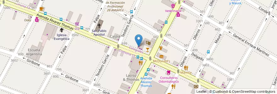 Mapa de ubicacion de Puertas Contrafuego, Colegiales en الأرجنتين, Ciudad Autónoma De Buenos Aires, Buenos Aires.