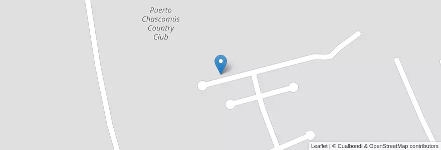 Mapa de ubicacion de Puerto Chascomús Country Club en アルゼンチン, ブエノスアイレス州, Partido De Chascomús.