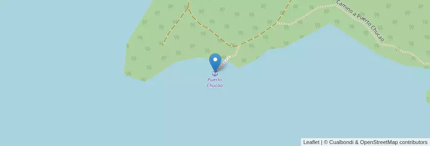 Mapa de ubicacion de Puerto Chucao en الأرجنتين, تشيلي, شوبوت, Departamento Futaleufú.