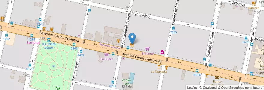 Mapa de ubicacion de Puerto Gaboto en Arjantin, Santa Fe, Departamento Rosario, Municipio De Rosario, Rosario.