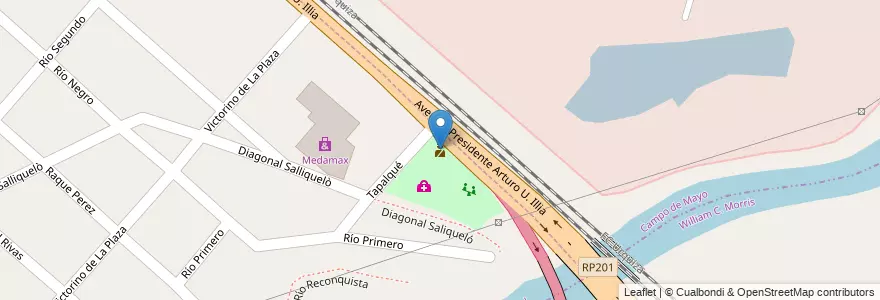Mapa de ubicacion de Puesto de Control en Argentina, Provincia Di Buenos Aires, Partido De San Miguel, Bella Vista.