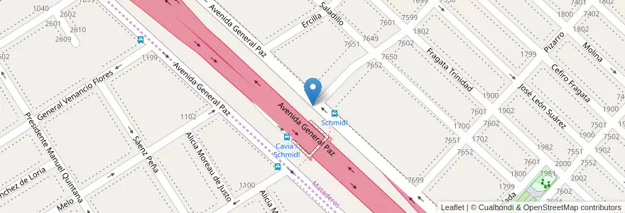 Mapa de ubicacion de Puesto de vigilancia, Mataderos en 阿根廷, Ciudad Autónoma De Buenos Aires, 布宜诺斯艾利斯.