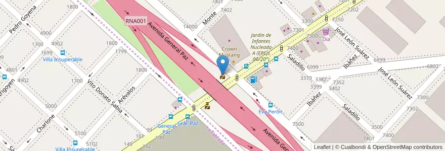Mapa de ubicacion de Puesto de vigilancia, Mataderos en 阿根廷, Ciudad Autónoma De Buenos Aires, Comuna 9, 布宜诺斯艾利斯.