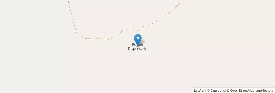 Mapa de ubicacion de Puesto Dispensario en Аргентина, Кордова, Departamento Calamuchita, Pedanía Los Reartes.