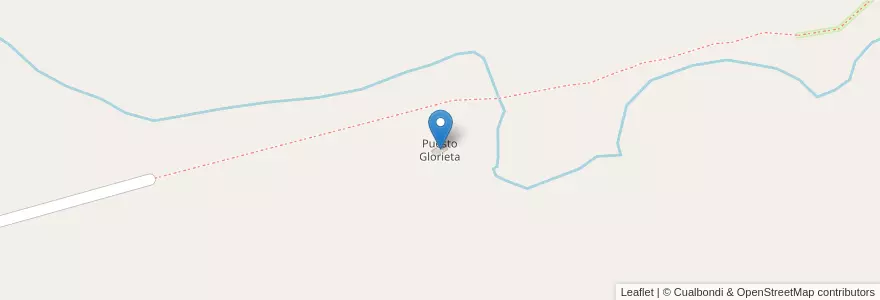 Mapa de ubicacion de Puesto Glorieta en アルゼンチン, ブエノスアイレス州, Partido De Tornquist.