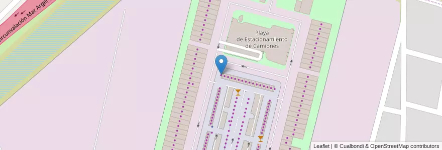 Mapa de ubicacion de PUESTO N°21 DANIEL MARTINO en 阿根廷, Santa Fe, Departamento La Capital, Santa Fe Capital.