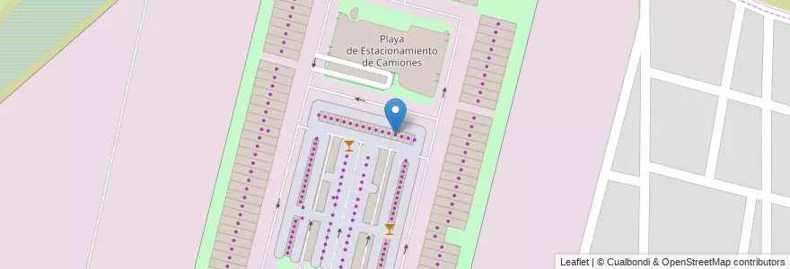 Mapa de ubicacion de PUESTO N°33 Verdú, Alejandro en 아르헨티나, Santa Fe, Departamento La Capital, Santa Fe Capital.