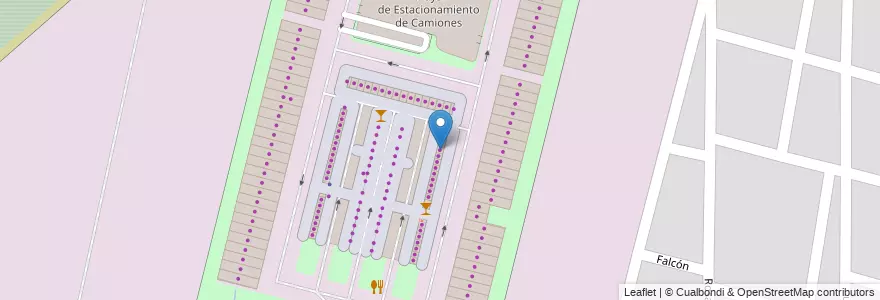 Mapa de ubicacion de PUESTO N°40 Canastrelli, Jorge Ricardo en 아르헨티나, Santa Fe, Departamento La Capital, Santa Fe Capital.