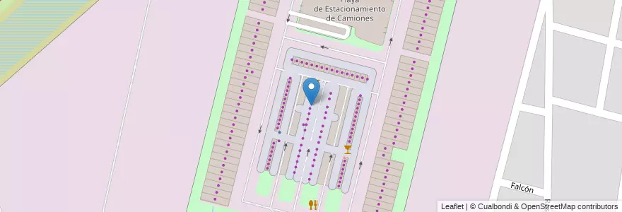 Mapa de ubicacion de PUESTO N°93 Gareis, Mario V. en Argentina, Santa Fe, Departamento La Capital, Santa Fe Capital.