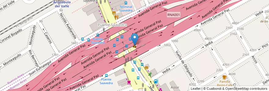 Mapa de ubicacion de puesto Policia Federal, Nuñez en Argentine, Ciudad Autónoma De Buenos Aires, Partido De Vicente López, Buenos Aires, Comuna 13, Vicente López.