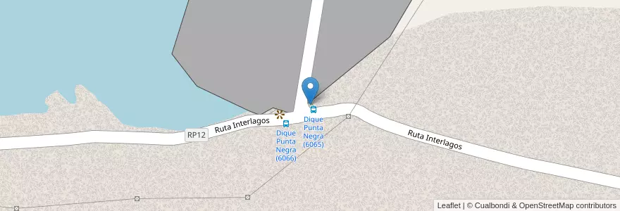 Mapa de ubicacion de Puesto Policial Dique Punta Negra en آرژانتین, San Juan, شیلی, Zonda.