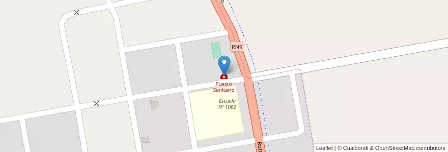 Mapa de ubicacion de Puesto Sanitario en الأرجنتين, Santiago Del Estero, Silípica, Arraga.