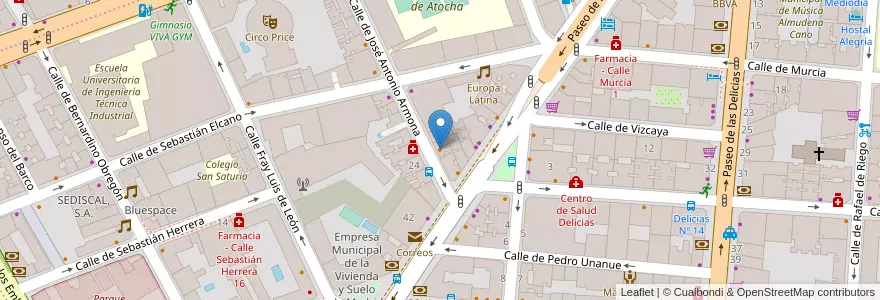 Mapa de ubicacion de Pui Thai Tapas en Spain, Community Of Madrid, Community Of Madrid, Área Metropolitana De Madrid Y Corredor Del Henares, Madrid.