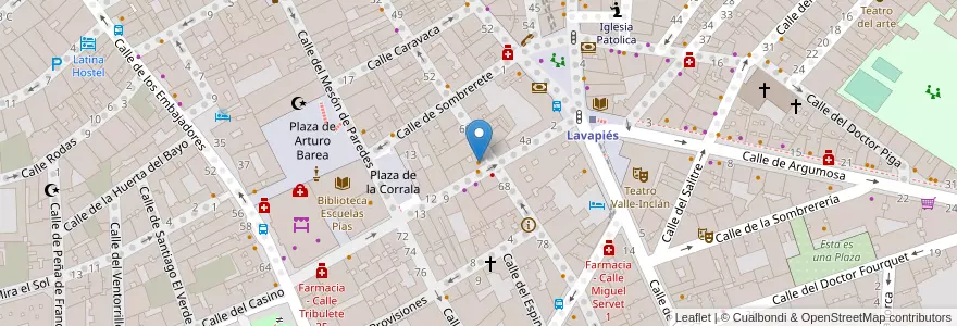 Mapa de ubicacion de Pum Pum Café en إسبانيا, منطقة مدريد, منطقة مدريد, Área Metropolitana De Madrid Y Corredor Del Henares, مدريد.