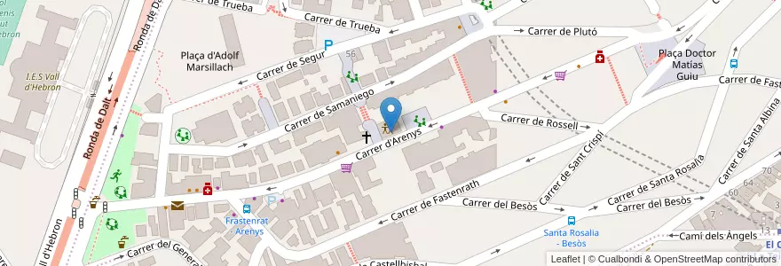 Mapa de ubicacion de Punt d'Informació i Atenció a les Dones d'Horta-Guinardó en スペイン, カタルーニャ州, Barcelona, バルサルネス, Barcelona.