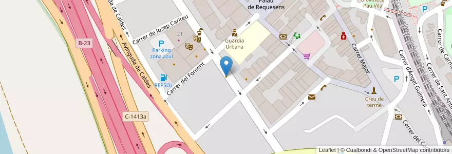 Mapa de ubicacion de Punt G Molins en 스페인, Catalunya, Barcelona, Baix Llobregat, Molins De Rei.
