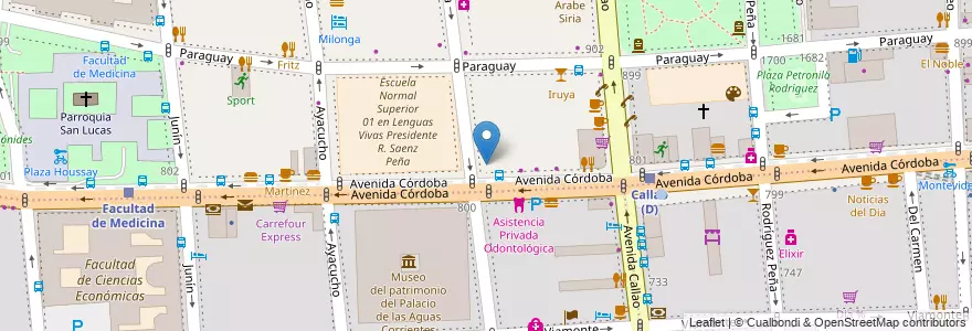 Mapa de ubicacion de Punta Cuore, Recoleta en Argentinien, Ciudad Autónoma De Buenos Aires, Buenos Aires.