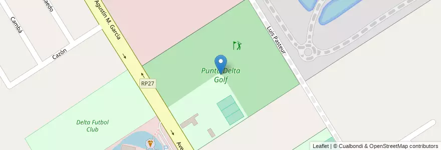 Mapa de ubicacion de Punta Delta Golf en Argentine, Province De Buenos Aires, Partido De Tigre, Benavídez, Nordelta.