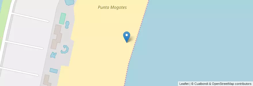 Mapa de ubicacion de Punta Mogotes en 阿根廷, 布宜诺斯艾利斯省, Partido De General Pueyrredón, Mar Del Plata.