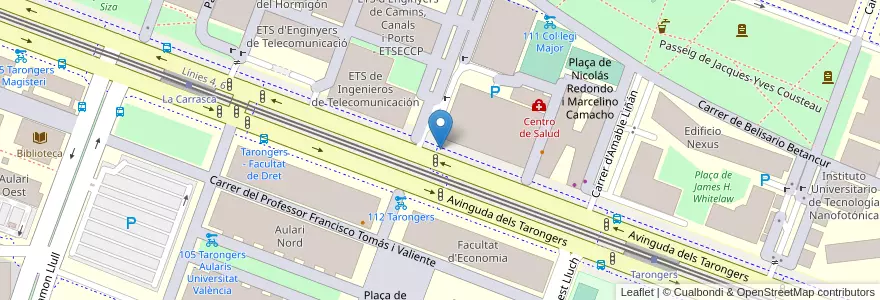 Mapa de ubicacion de Punto de encuentro 11 en スペイン, バレンシア州, València / Valencia, Comarca De València, València.