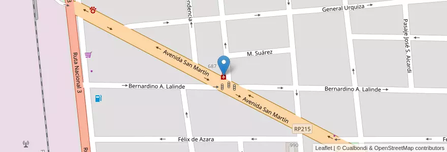 Mapa de ubicacion de Punto de Salud en Argentinië, Buenos Aires, Partido De Monte, San Miguel Del Monte.