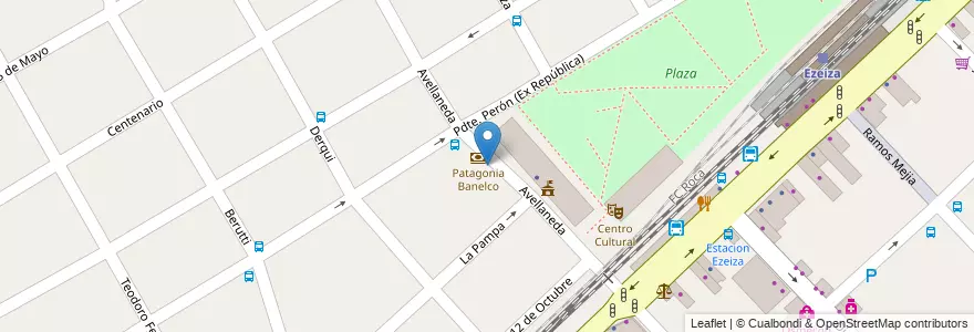 Mapa de ubicacion de Punto de Salud en Arjantin, Buenos Aires, Partido De Ezeiza, Ezeiza.