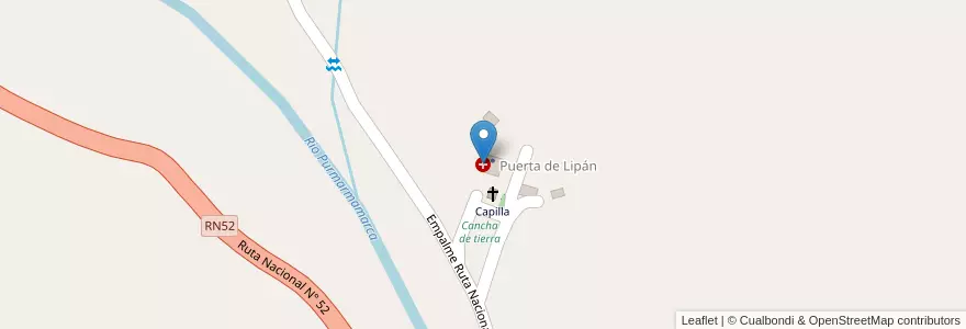 Mapa de ubicacion de Punto de Salud en アルゼンチン, フフイ州, Departamento Tumbaya, Municipio De Purmamarca.