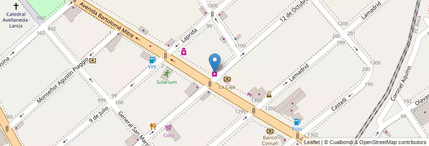 Mapa de ubicacion de Punto Farma en آرژانتین, استان بوئنوس آیرس, Partido De Avellaneda, Avellaneda.