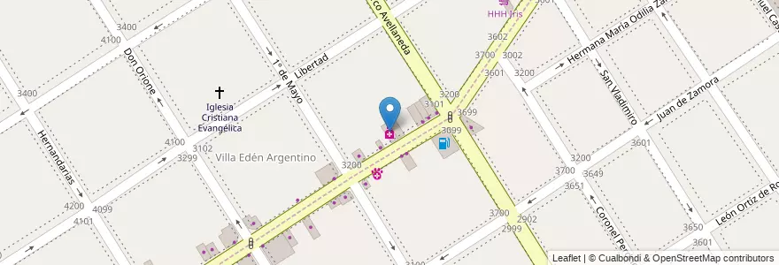 Mapa de ubicacion de Punto Farma en الأرجنتين, بوينس آيرس, Partido De Lanús, Lanús Oeste.