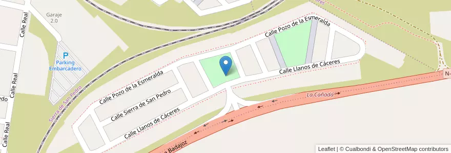 Mapa de ubicacion de PUNTO LIMPIO MÓVIL (14) en Sepanyol, Extremadura, Cáceres, Cáceres, Cáceres.