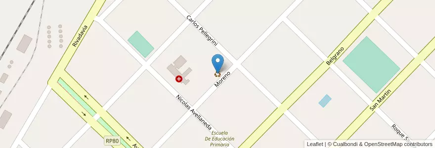 Mapa de ubicacion de Punto Limpio (Vela) en アルゼンチン, ブエノスアイレス州, Partido De Tandil.