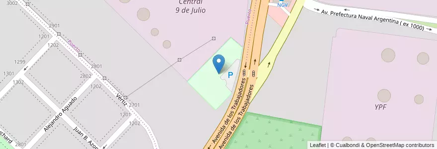 Mapa de ubicacion de Punto Sur en الأرجنتين, بوينس آيرس, Partido De General Pueyrredón, مار ديل بلاتا.
