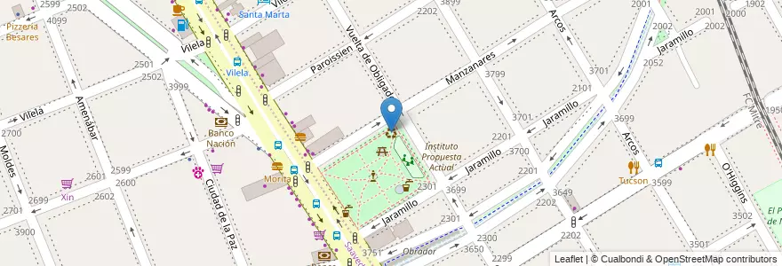 Mapa de ubicacion de Punto Verde, Nuñez en Argentina, Ciudad Autónoma De Buenos Aires, Buenos Aires, Comuna 13.