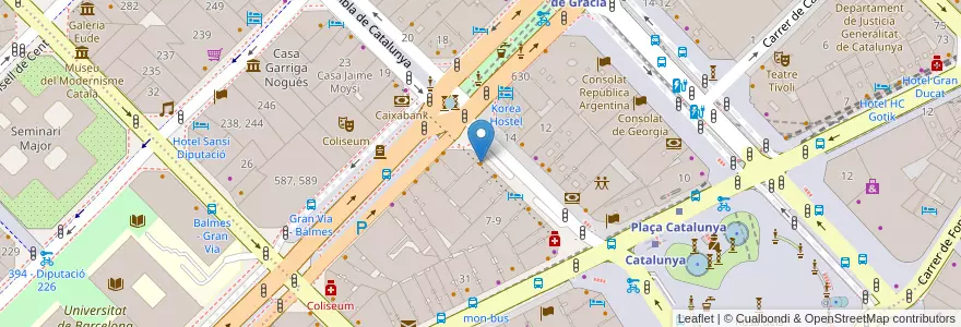 Mapa de ubicacion de Pura Brasa en Испания, Каталония, Барселона, Барселонес, Барселона.