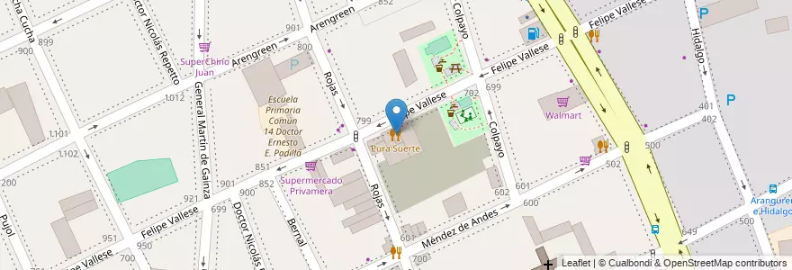 Mapa de ubicacion de Pura Suerte, Caballito en الأرجنتين, Ciudad Autónoma De Buenos Aires, Buenos Aires, Comuna 6.