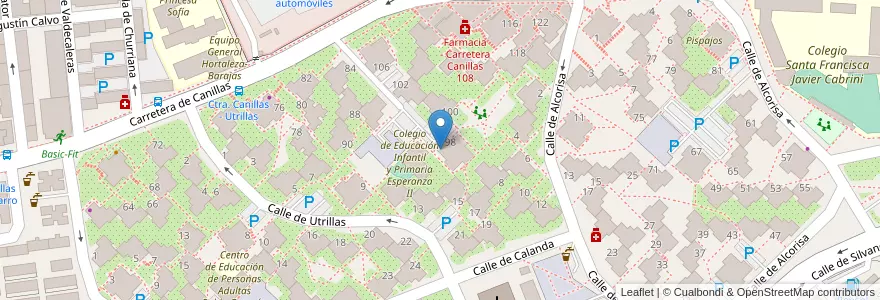 Mapa de ubicacion de Puzzle en Spanje, Comunidad De Madrid, Comunidad De Madrid, Área Metropolitana De Madrid Y Corredor Del Henares, Madrid.